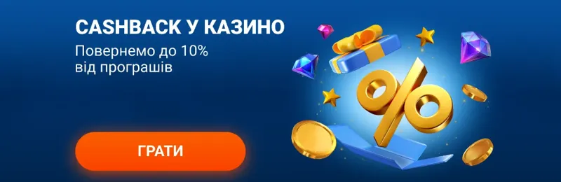 Бонус для онлайн-казино МостБет - кешбек 10%
